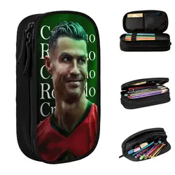 CR7 Cristiano Ronaldos accessori per il calcio astuccio per matite per bambini di grande capacità borsa per matite regali perfetti