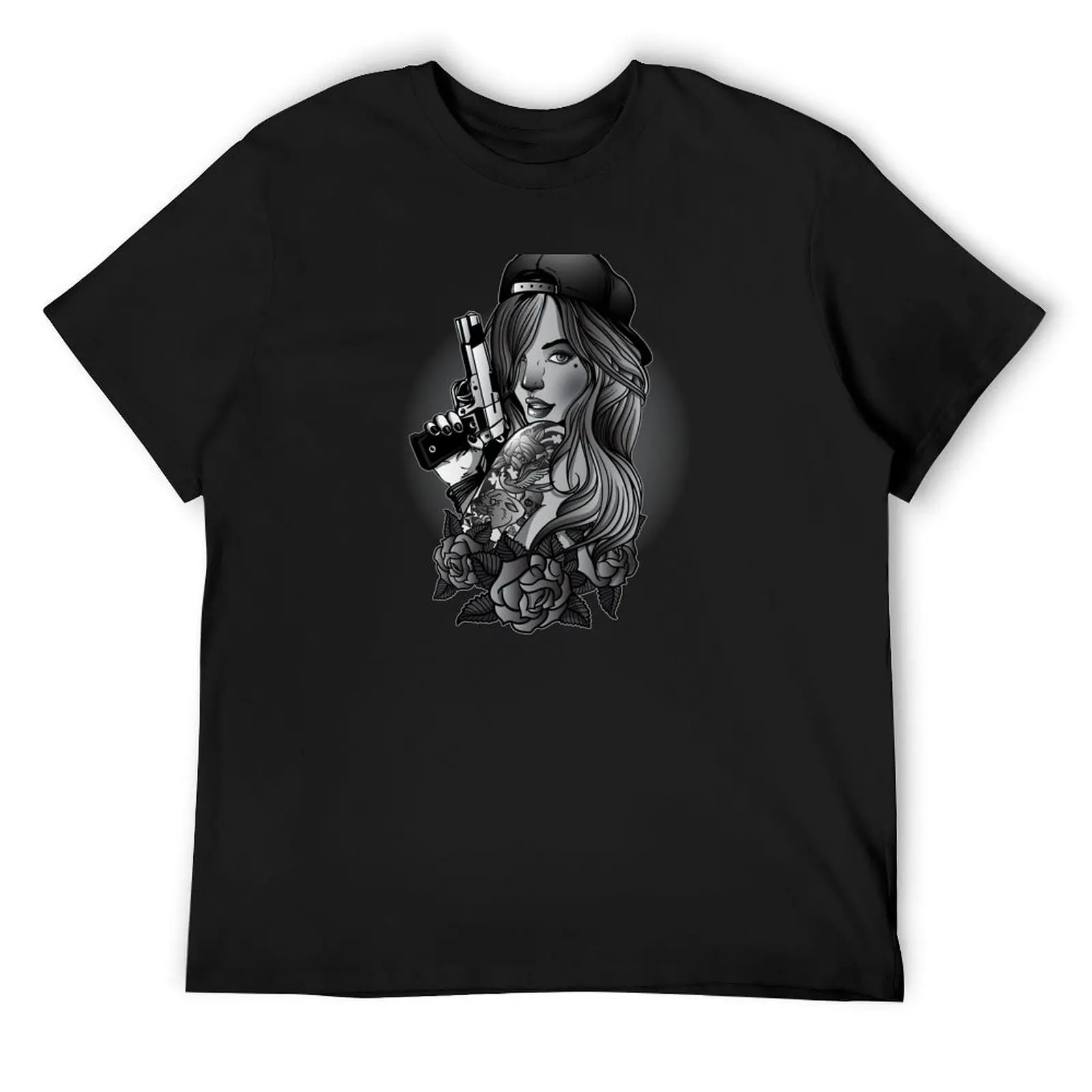 

Gangster Girl T-Shirt graphic tee shirt Luxury man sports fans designer t shirt men