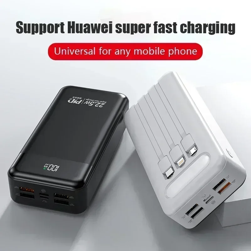 SU Power Bank 100000mAh with 22.5W PD Fast Charging Powerbank Portable Battery Charger PoverBank for IPhone 13Pro Xiaomi Huawei