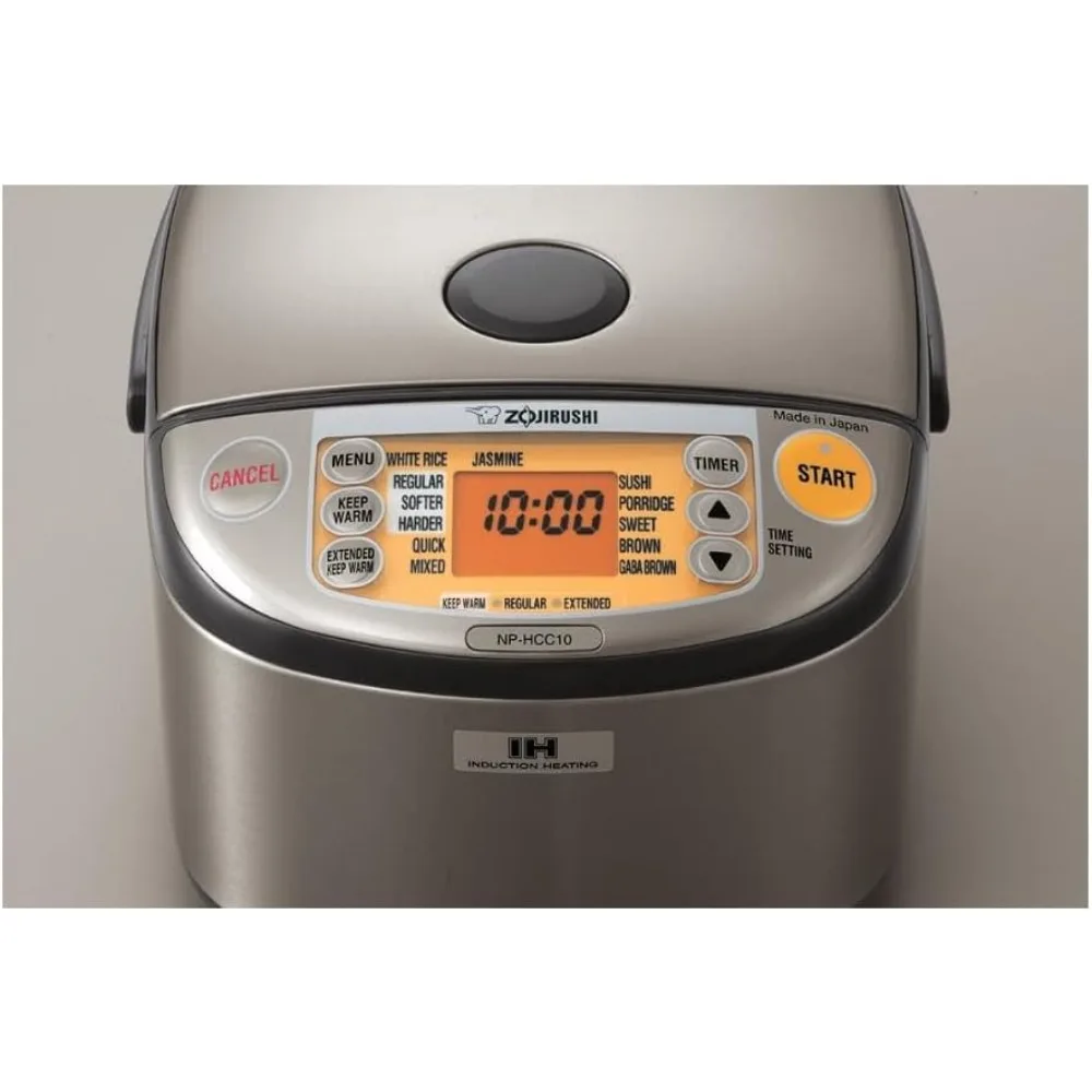 Induction Heating System Rice Cooker and Warmer, 1.8 L, Stainless Dark Gray