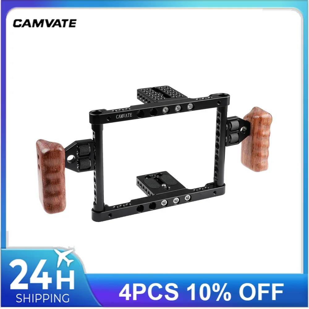 CAMVATE Camera Cage Rig For Canon 650D/600D/550D/500D/450D/7D MarkII/5D Mark11/Nikon D3200/D3300/700D/Sony a58/a7/a711/GH4/GH3