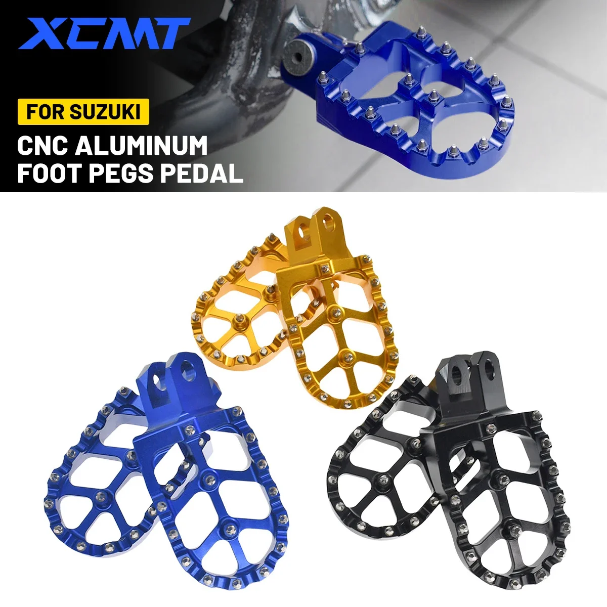 

For Suzuki DRZ400S DRZ400SM DRZ400 DRZ 400 400S 400SM RM125 RM250 RM250Z RMX250 Accessories Footrest Foot Pegs Pedals Footpegs