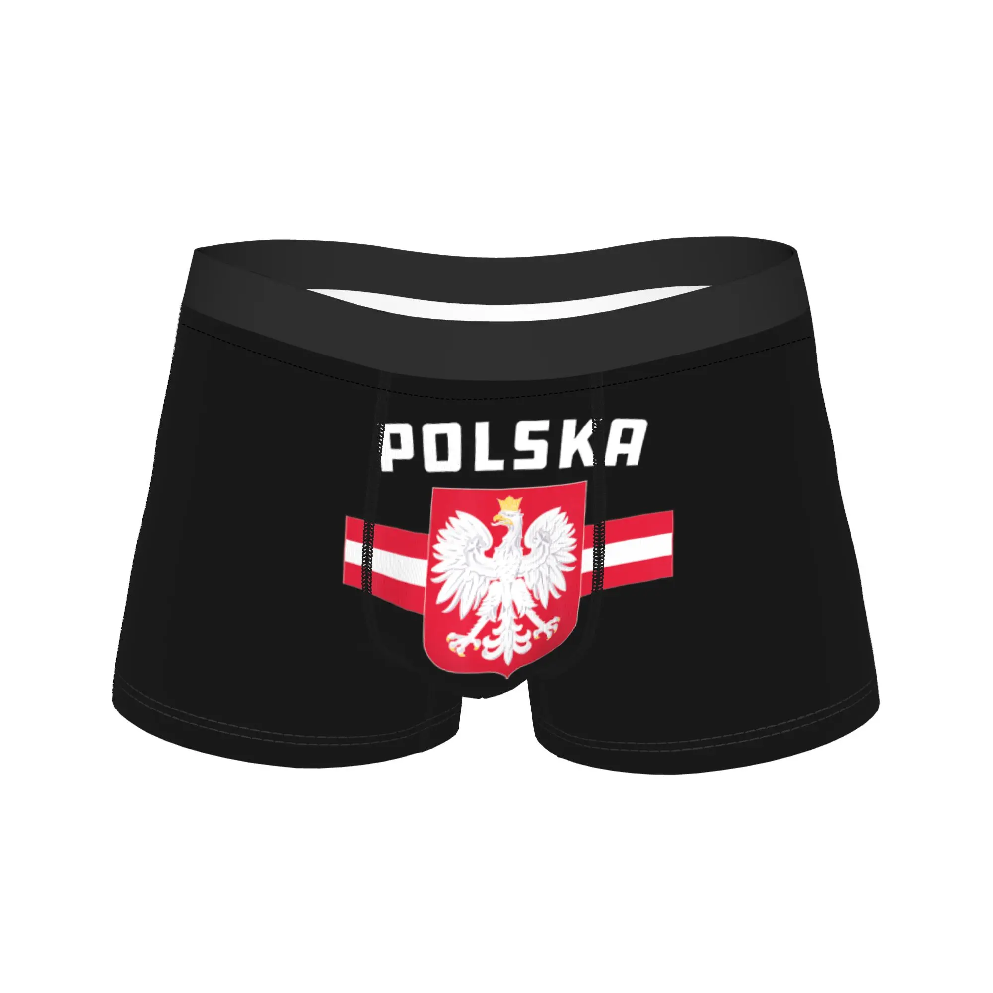 Polish Flag of Poland White Eagle Polska Underwear  Men Shorts Briefs Funny Trunk Hot Sale Custom DIY Large Size Underpants