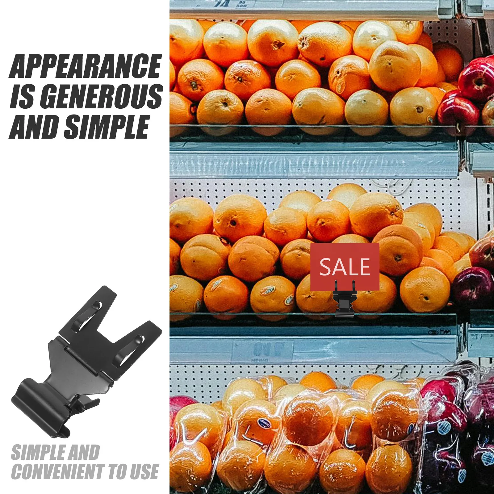 4Pcs Minimalist Metal Price Tag Clips Versatile Retail Display Holder for Cake Shop Bakery Supermarket Shelf Sign Stand Prices