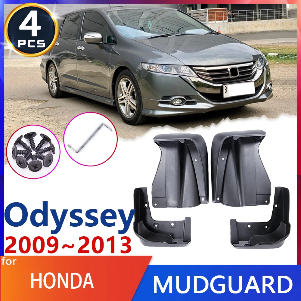 

For Honda Odyssey JDM Model RB3 RB4 MK4 4th 2009~2013 2010 Car Fender Mud Flap Mudguards Mudflaps Splash Guards Goods Auto Parts
