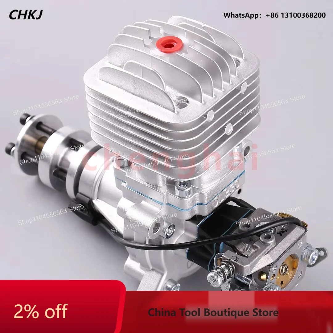 DLE-30 30cc RC Engine, Single Cylinder Two-Stroke Air-Cooled Rear Start for Fixed Wing Model Aircraft