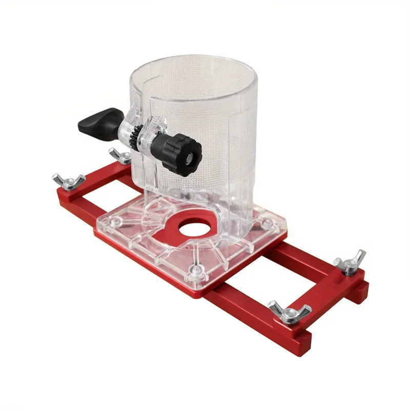 

A38Q-2 In 1 Center Fastener Slotting Bracket, Woodworking Grooving For Cabinet Furniture Install Screw Fasteners