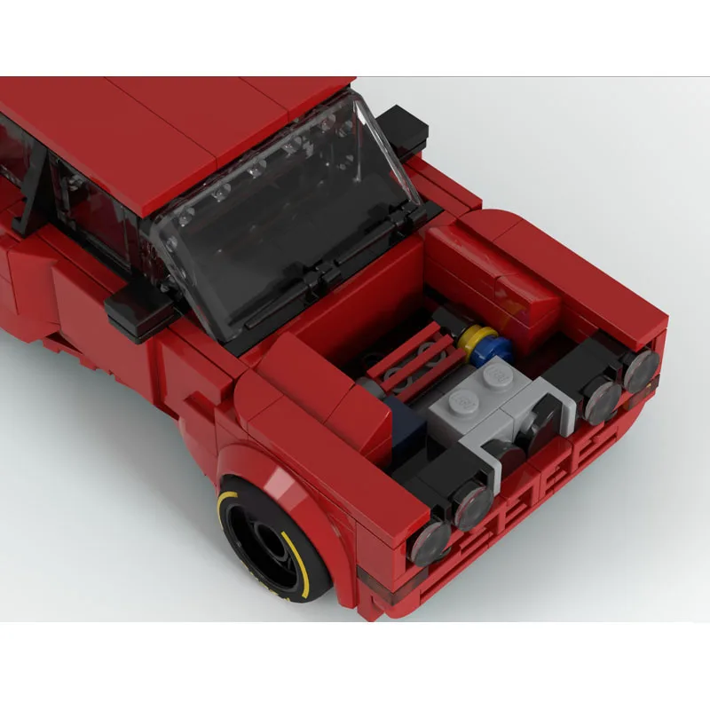 

MOC-24603 Classic New Red Sports Supercar Racing Brick Model, 398 Parts, Boys' Children's Birthday and New Year Toy Gift