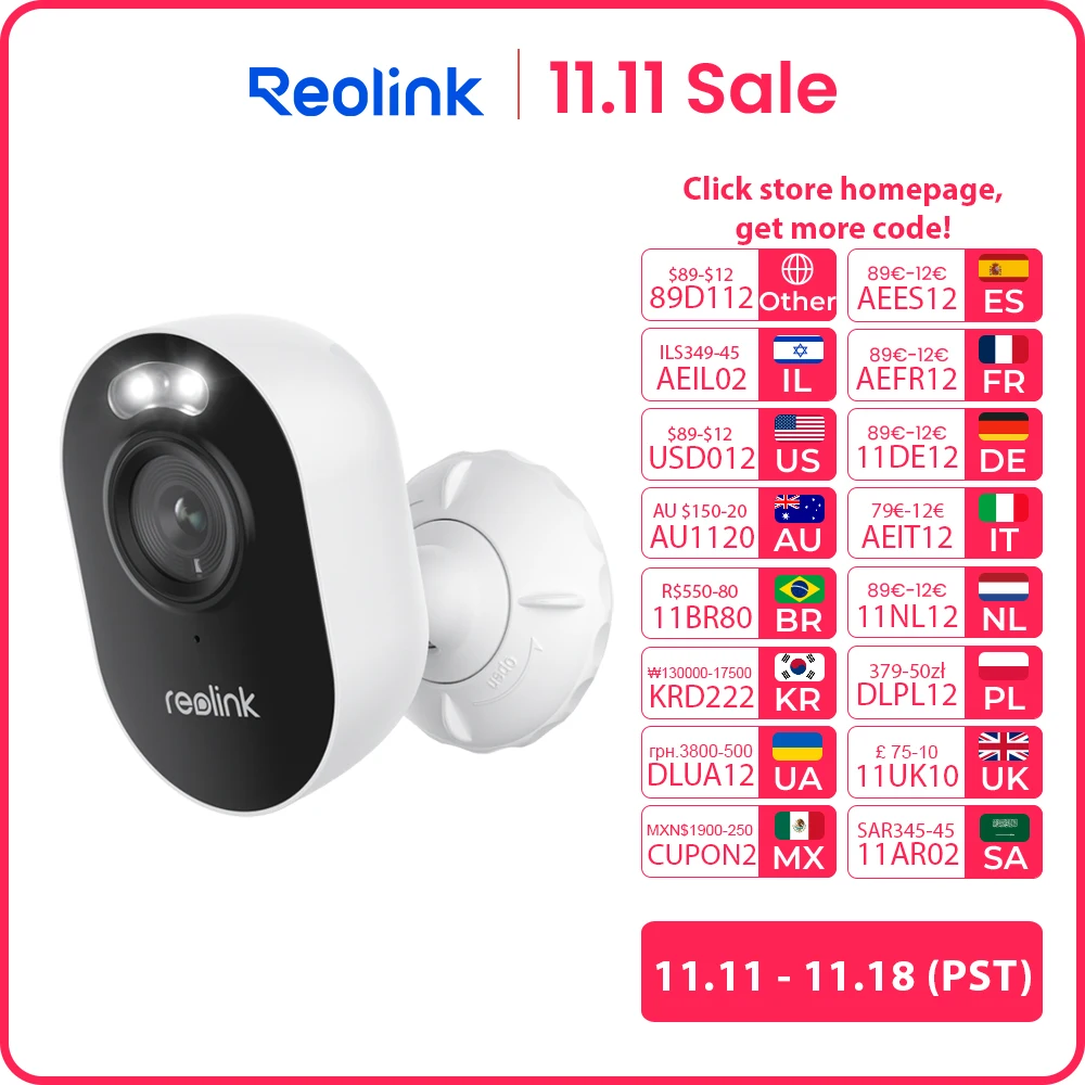 Reolink 4MP Cube WiFi Outdoor Camera with Spotlight 2.4/5GHz Dual-Band WiFi Motion Detection 2-Way Audio Surveillance Cameras