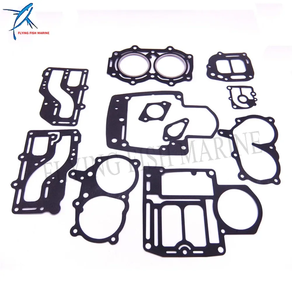 Outboard Engine 27-803663A99 803663A29 8M0065498 8M0141830 Complete Power Head Gasket Set Kit for Mercury 15HP 18HP 2-Stroke