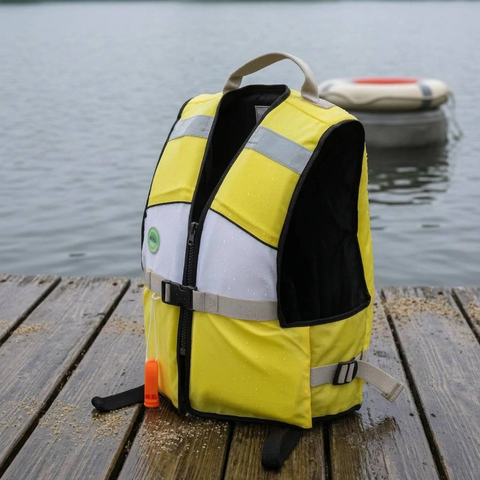 Children's Life Jacket Reflective Strips Kids Flotation Vest Children's Buoyancy Vest Leg Straps Padded Body
