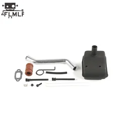 FLMLF Muffler Exhaust Silence Box Kit for 23CC~36CC Rc Engine for 1/5 Hpi Rofun Km Rovan Baja Losi 5ive-T DBXL FG GoPed Redcat