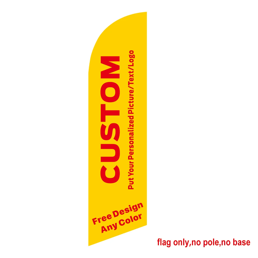 

Beach Flag Custom Graphic Free Design Feather Single-side Printing Banner Business Advertising Promotion Outdoor Opening