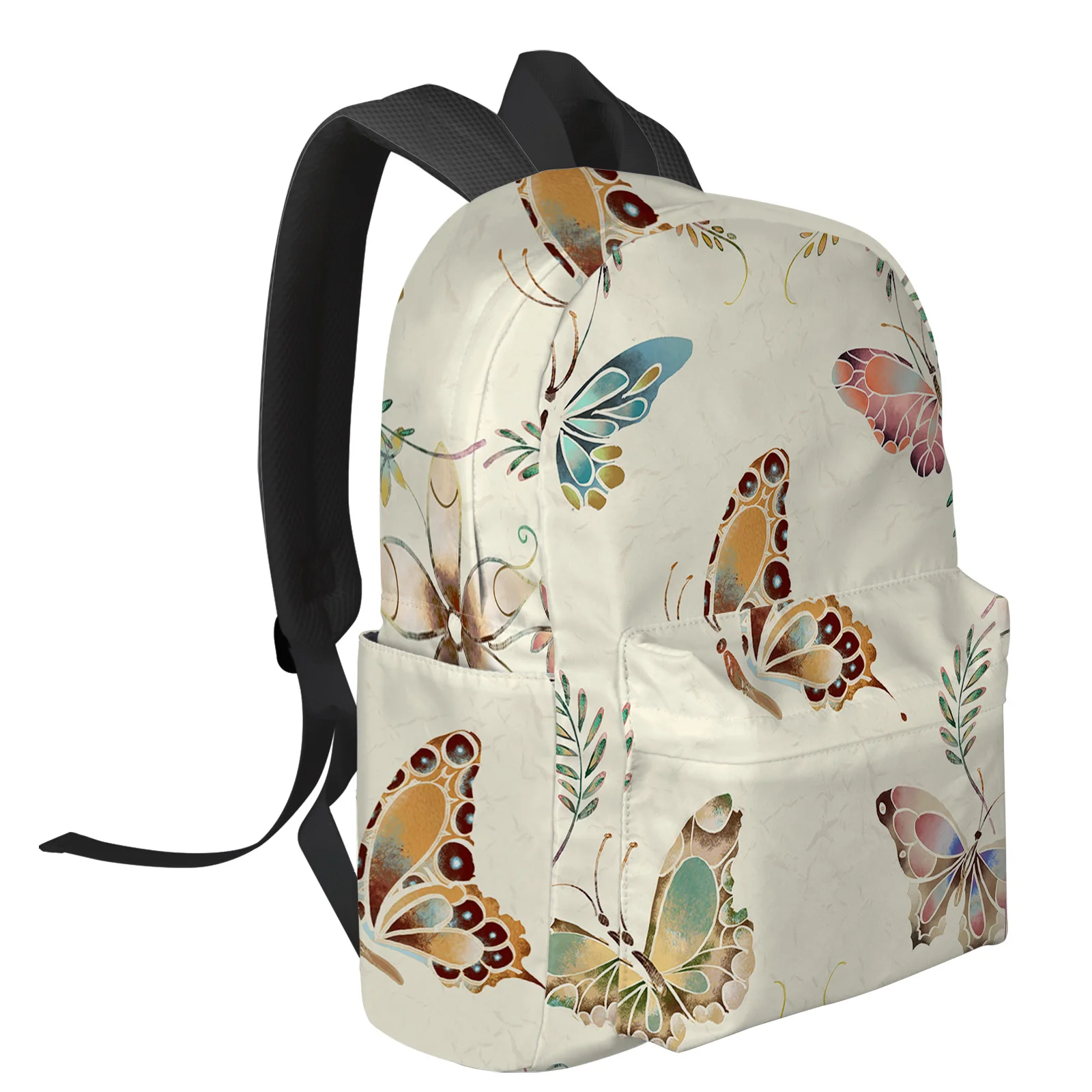 Mochila de mariposa de arte Retro, mochilas escolares para adolescentes, Mochila de hombro para computadora portátil para hombres