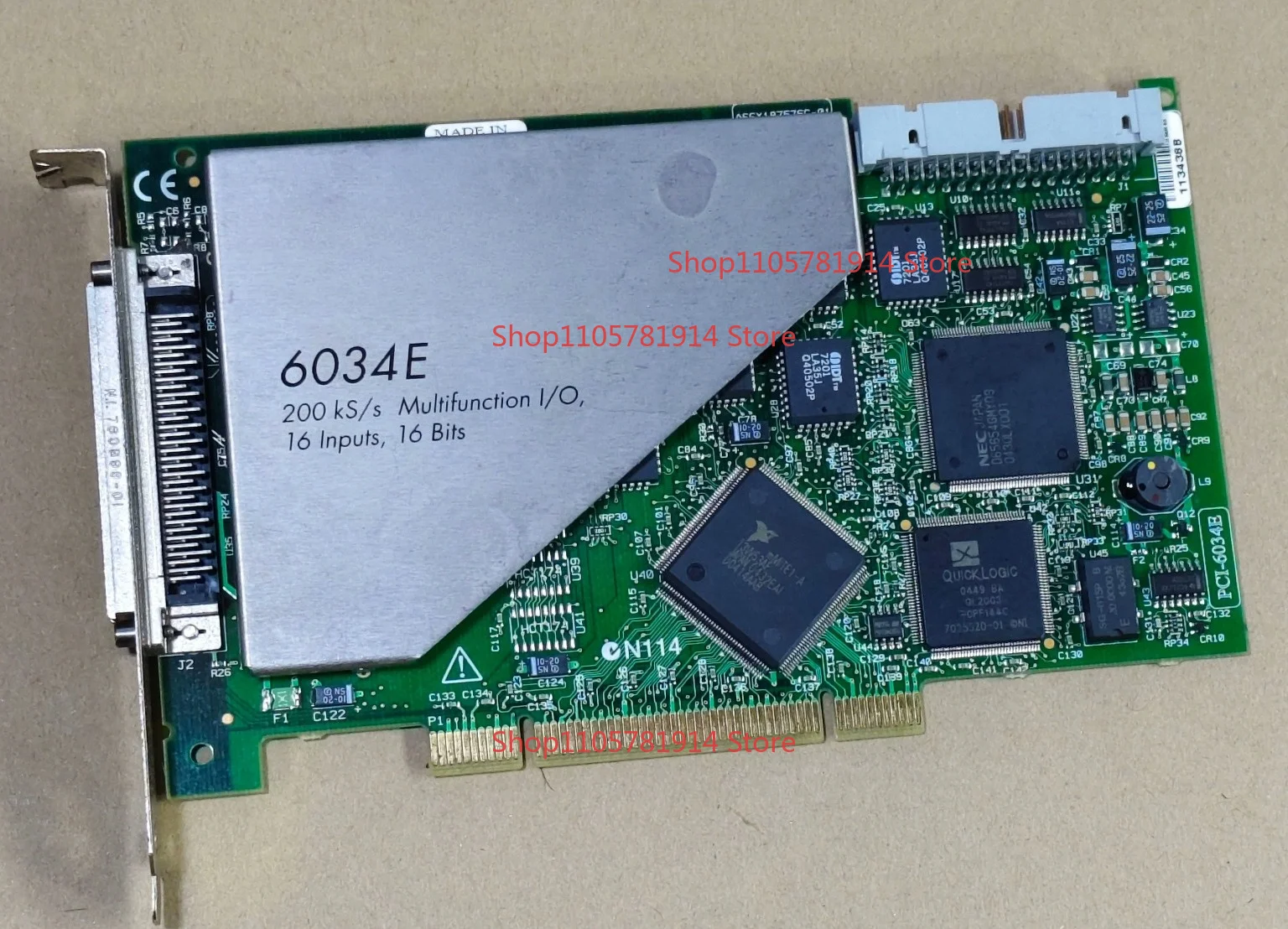 For NI PCI 6034E Data Collection Card 16 Bit 200KS/s Analog Input PCI Industrial Control Acquisition Board