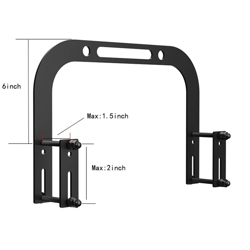 2Piece Anti Non Slip Mattress Retainer Bar Holder In Place Mattress Slide Stoppers Metal Bed Gripper To Prevent Black Metal