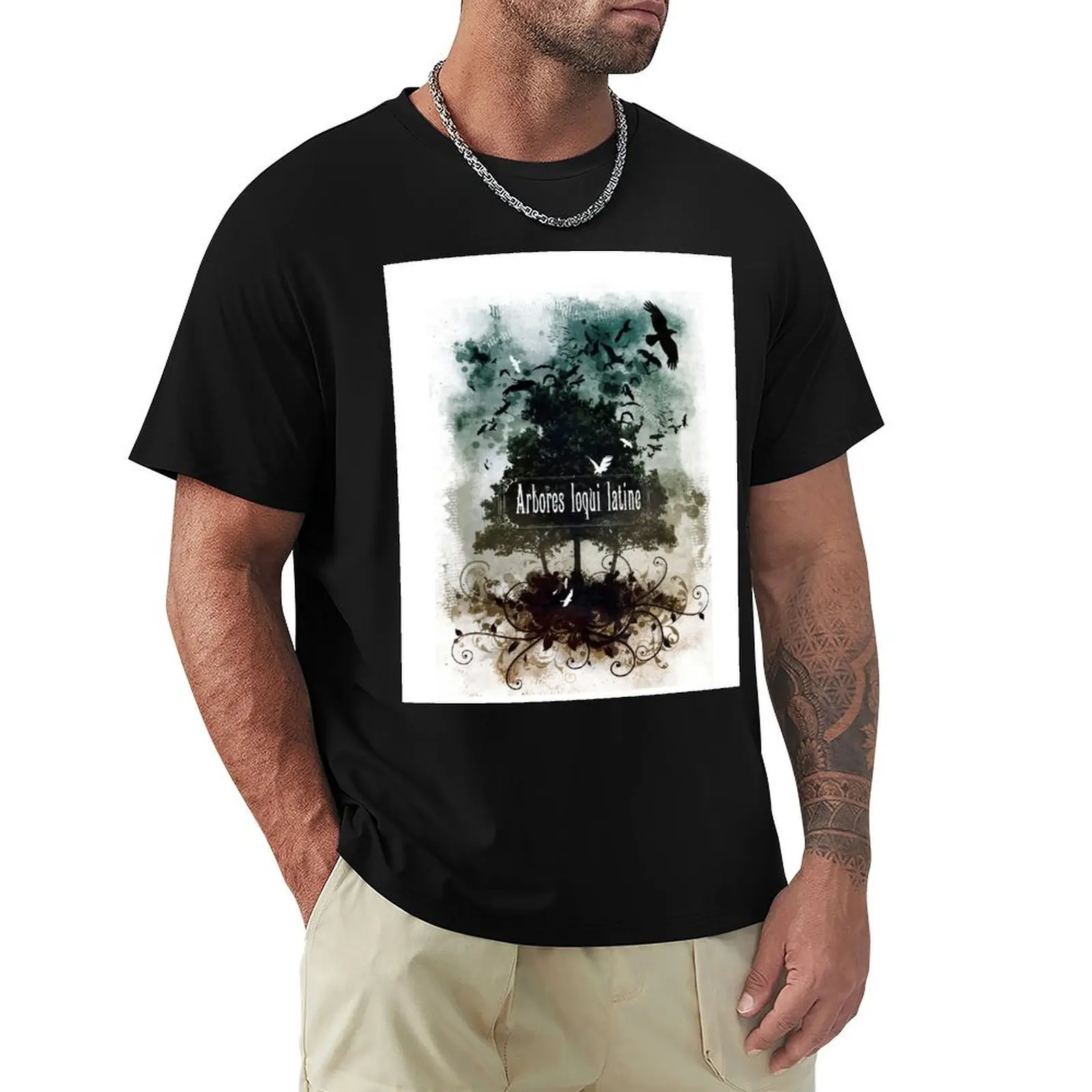 

Arbores loqui latine T-Shirt Anime t-shirt vintage essential t shirt clothing for men