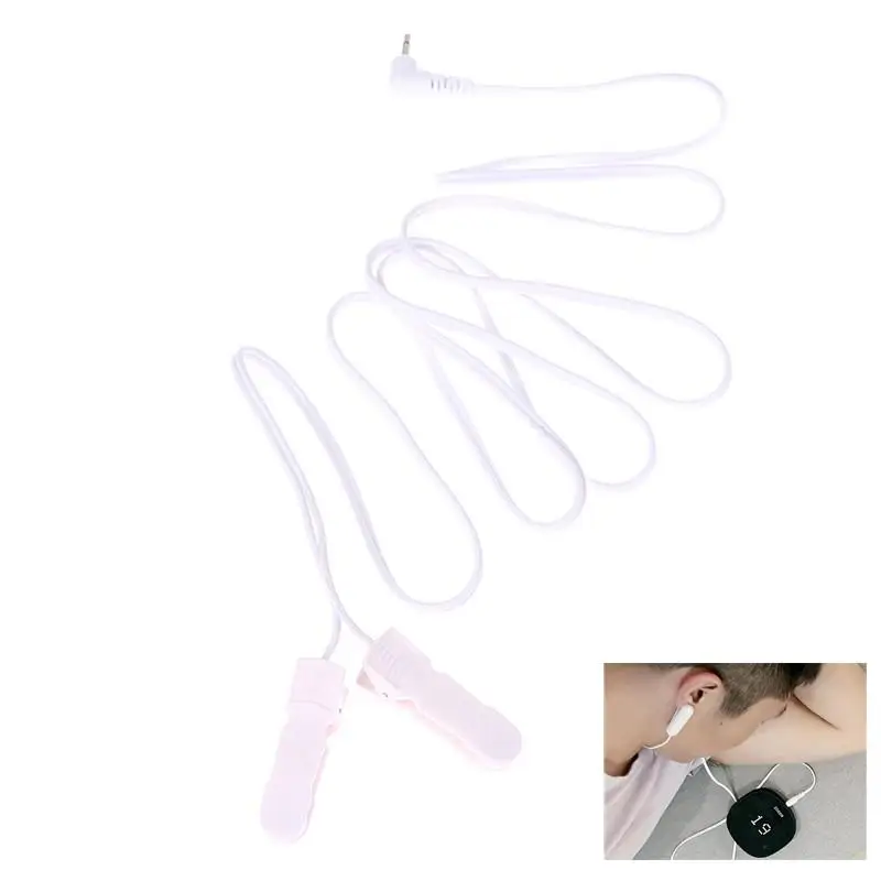 Muscle Stimulator Digital Therapy Tens Unit Tool Machine 2.0/3.5mm Ear Clips Connection Cables Conductive Standard Pin