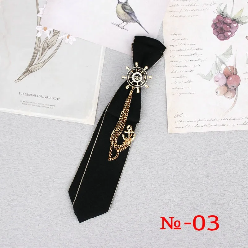Handgemachte schwarze Band Krawatte Kristall Strass Schmuck Männer Shirts heiße neue Mädchen Jungen Kragen Krawatten Schuluniform Frauen Krawatte – Detail 4