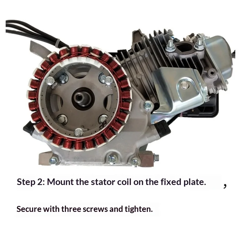 Range Extender Generator 48V 60V 72V 3KW 4KW 5KW Coil Rotor Range Extender Pure Copper Coil