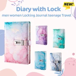 Diary with Lock Thick Combination Lock Journal Password Lock Diary Girls