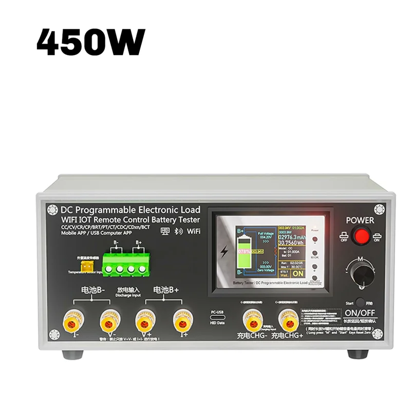 【RECOMENDAR】مراقبة سعة البطارية عالية الدقة Wifi Tuya 200V 50A DC أداة تفريغ الحمل الإلكتروني USB
