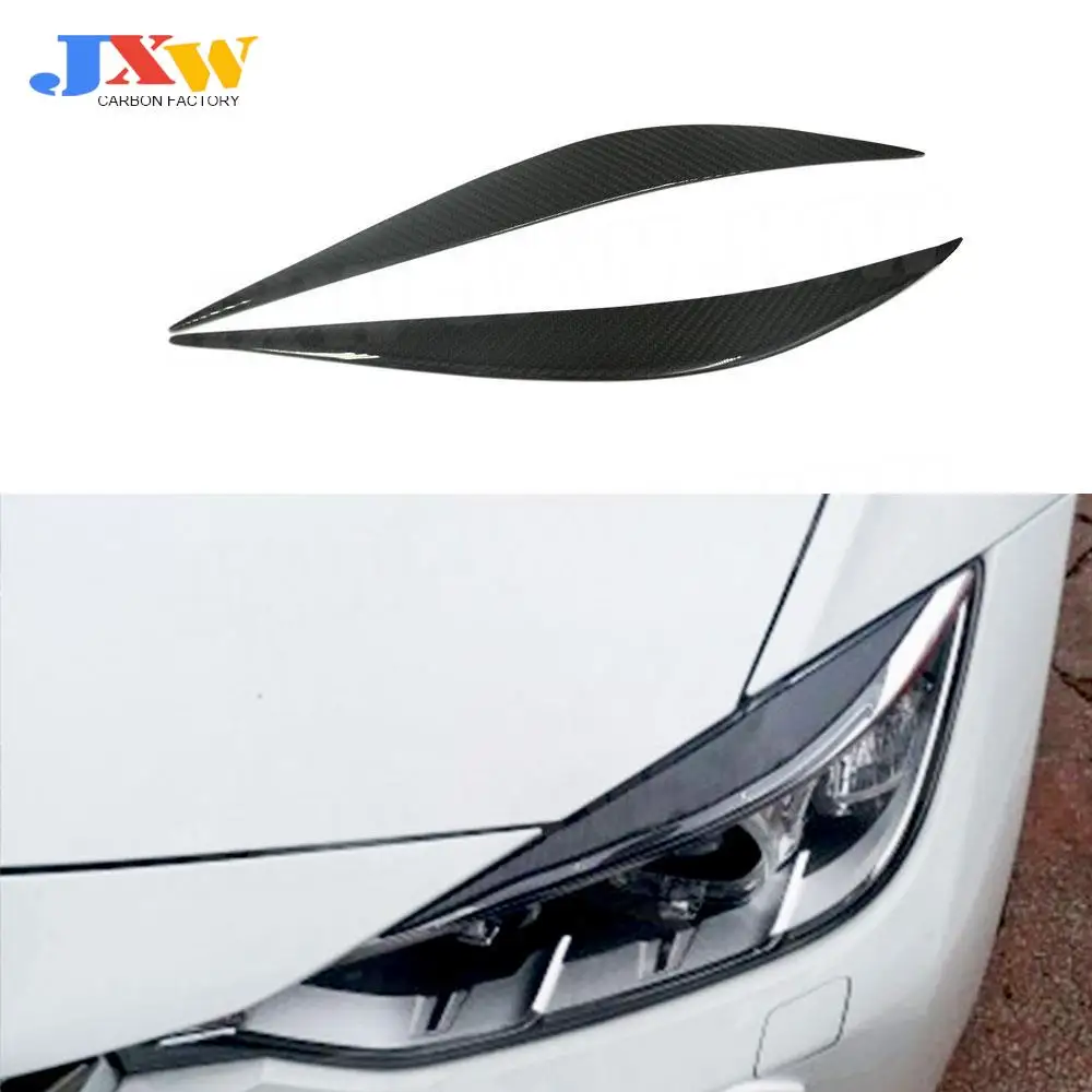 

2 PCS for 4 Series Carbon Fiber Front HeadLamp Eyelids Eyebrows Trims Sticker for BMW F32 F33 F36 F82 F83 Car Styling