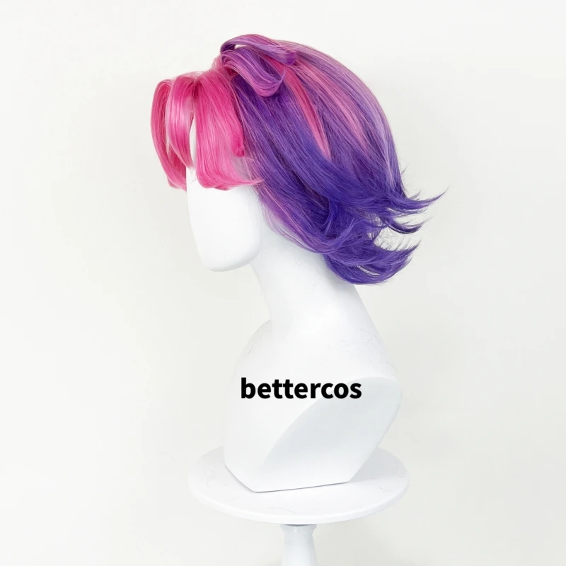 Kayn Cosplay Wig Game LOL Heartsteel Shieda Kayn Short Heat Resistant Synthetic Hair Party Wigs + Wig Cap view 5