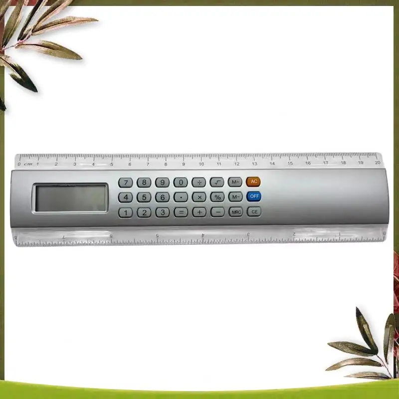 

ABDW-Mini 20 см 8-разрядный портативный многофункциональный калькулятор-линейка карманного размера, инструмент для подсчета