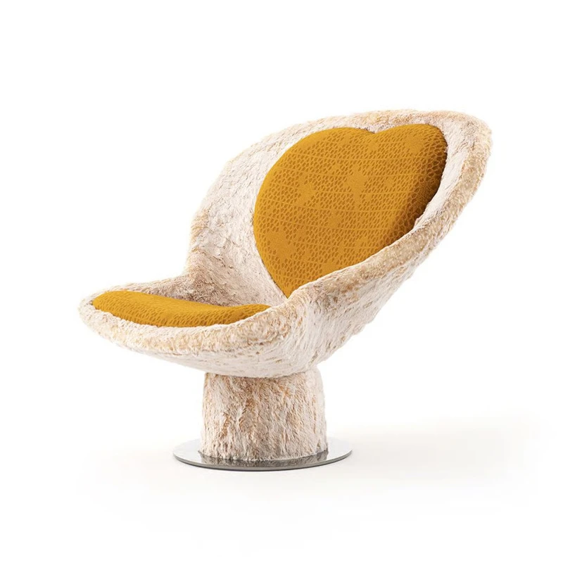

Creative designer love plush single sofa chair fiberglass villa living room bedroom leisure chair