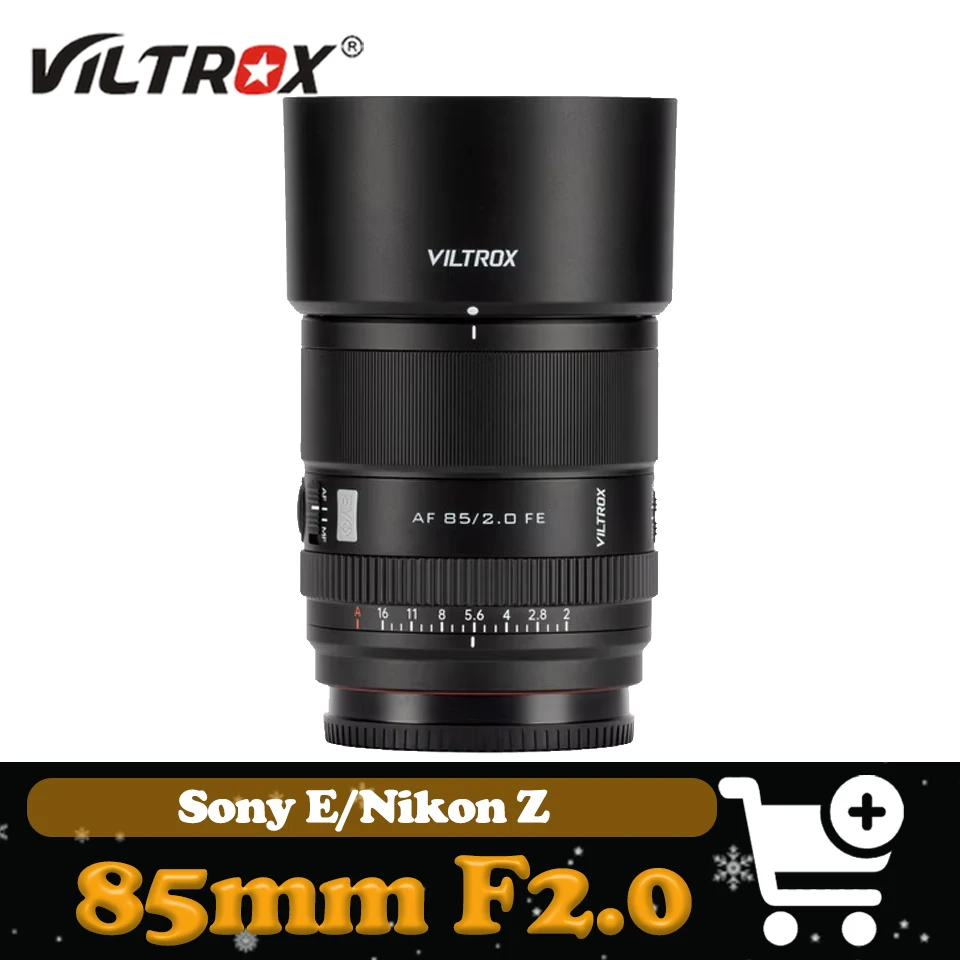 

Полнокадровый автоматический объектив Viltrox AF 85 мм F2.0 EVO для Sony FS7 A6400 A7III A7M2 Nikon Z50 Z9