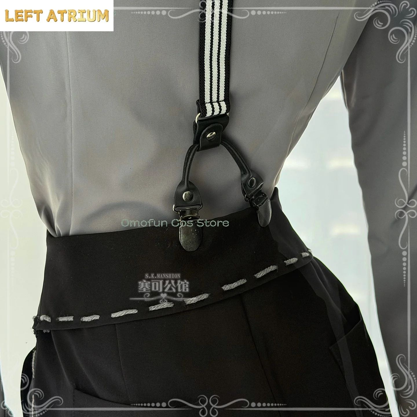 Identity V Mime Artist Cléo Decroux Unisex Cosplay Set – Grey Suit + Wig + Mask, 2026 Halloween Survivor Roleplay Costume - view 6