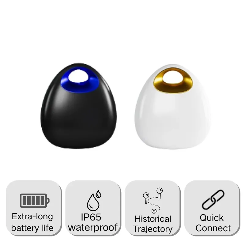 Mini Smart GPS Tracker Find My Tag APP Real-Time Anti-Lost Device with Pet Pattern for Dogs Cats Wallet Car Key Finder Global