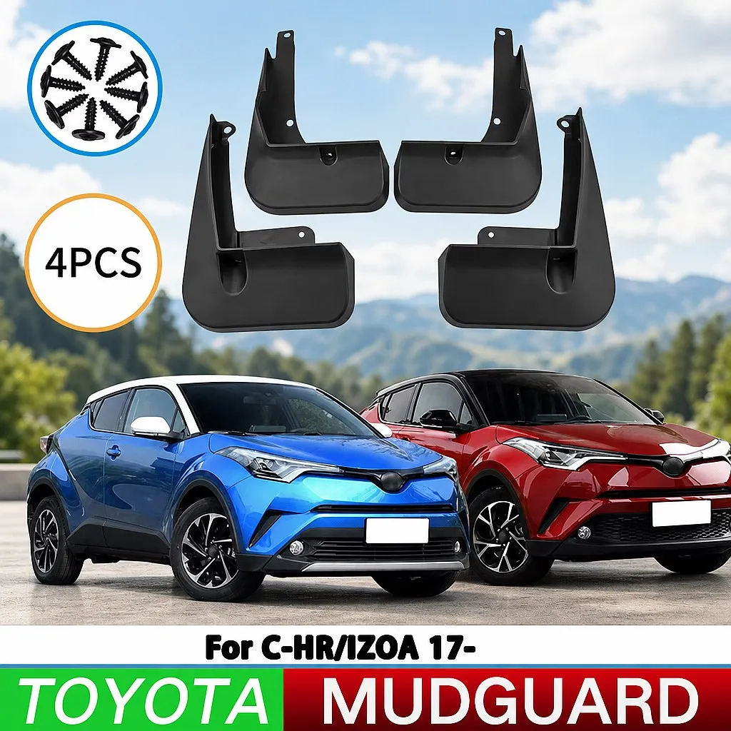 

For Toyota C-HR IZOA 2017-2023 Yize Mud Flaps Splash Guards Front Rear Wheel Fender 4Pcs