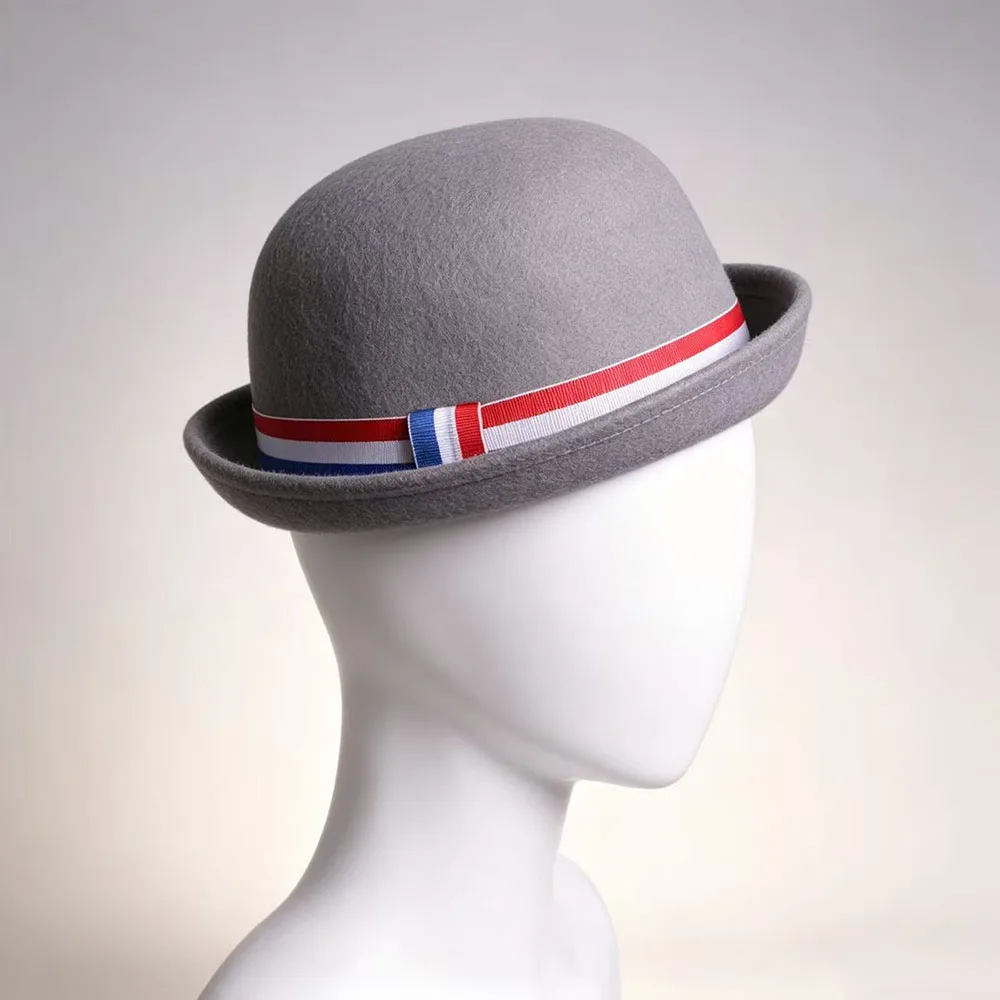 Matilda Hat Musical Movie Matilda Grey Cosplay Hat Women Girl Wool Hat Halloween Carnival Unisex Hat Accessories