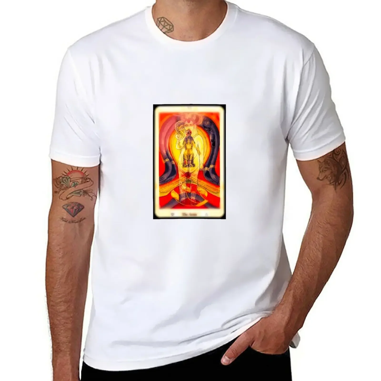 New Crowley Thoth Tarot Card THE AEOONS #20 T-Shirt Tee shirt custom t shirts mens graphic t-shirts