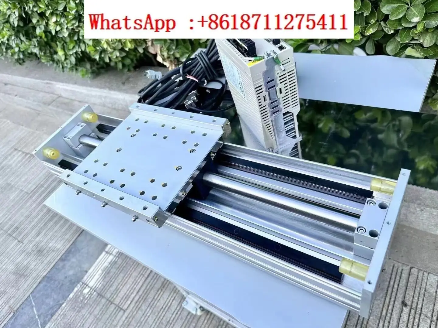 Linear motor with grating ruler driver, effective stroke 350mm, resolution 0.1 microns