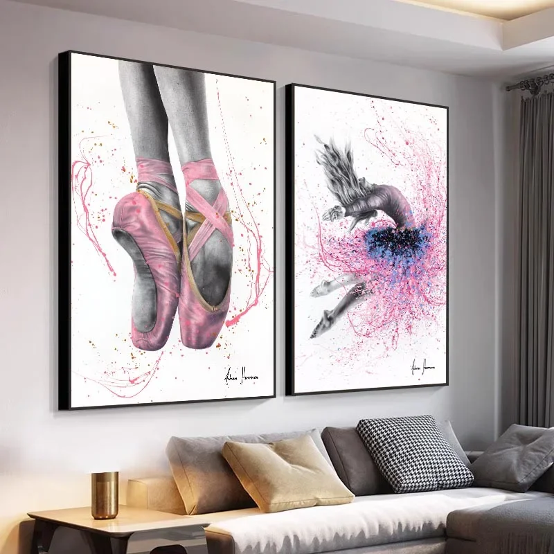 Dance Destiny Ballet Girl Ballerina Posters And Prints Pictures Ballet Shoes Canvas Painting Dance Wall Art Home Decor Unframed