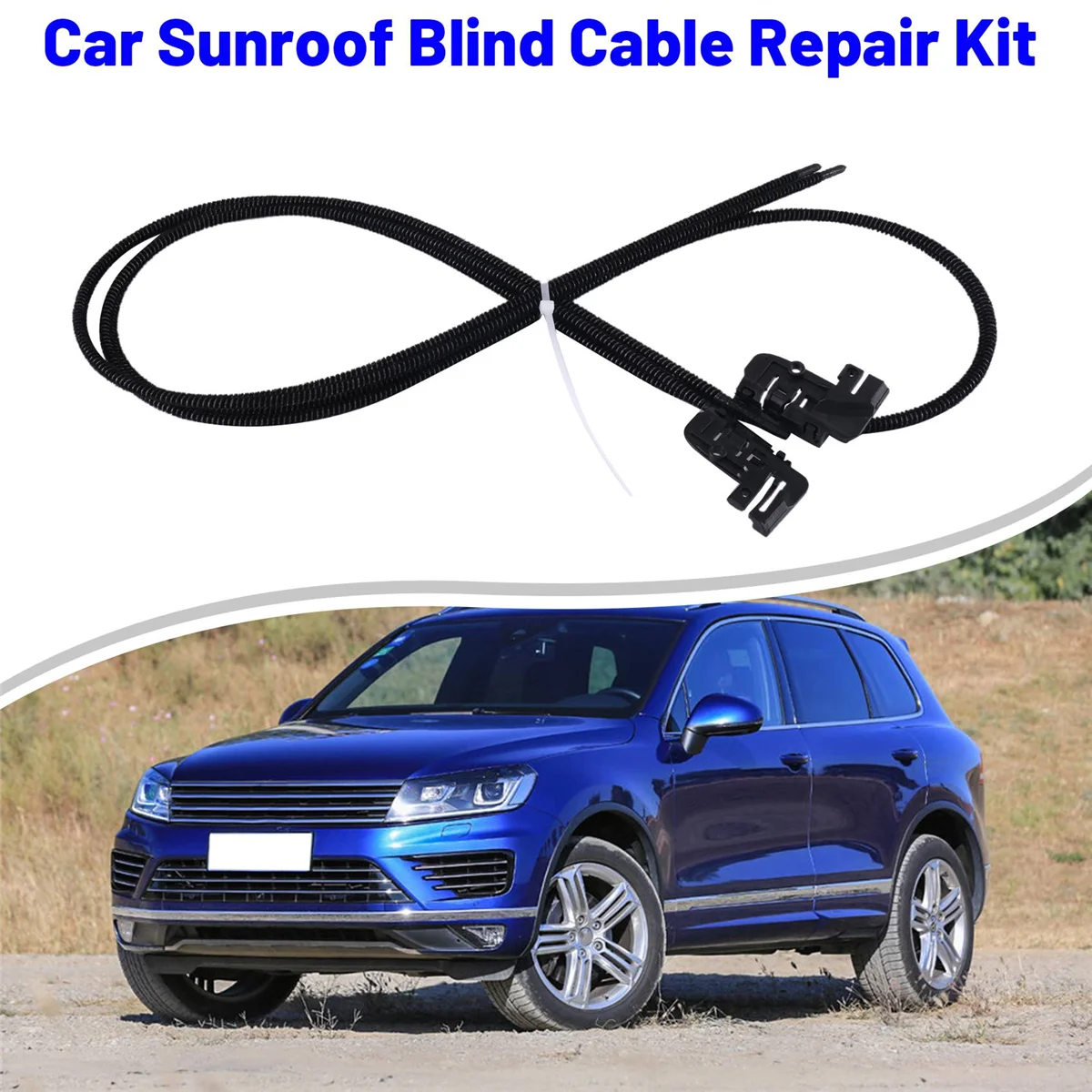 2 Pcs Sunroof Blind Cable for Porsche Cayenne VW Touareg 7P5 11-18