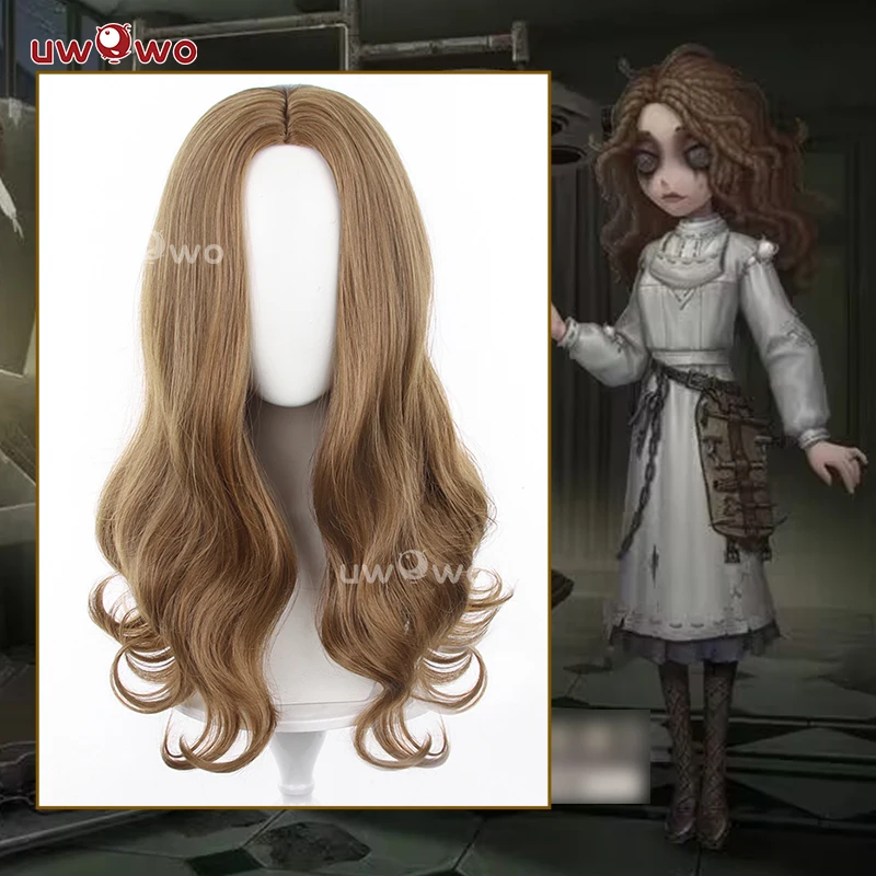 

UWOWO Game Identity VPsychologist Ada Mesmer Cosplay Wig Brown Hair Long Wig 52CM