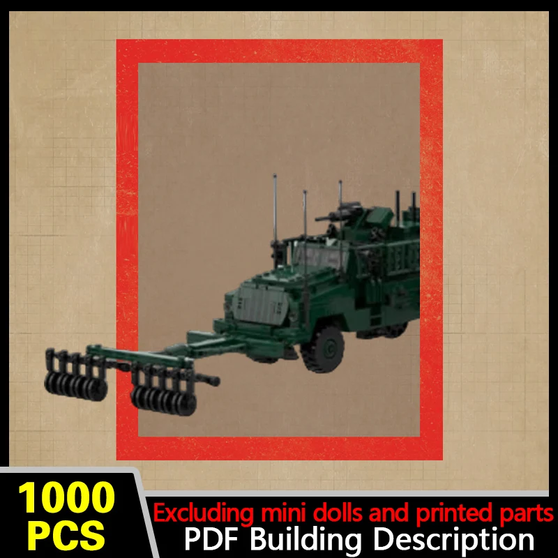 VP3 Ambush Protected Vehicle Model MOC Building Bricks War Equipment Style Modular Technology Gifts Holiday Assemble Toys Suit