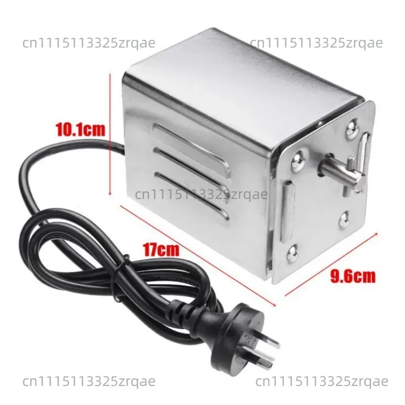 SP-S40 Stainless Steel Barbecue Electric Motor, Professional Barbecue Motor for Chicken, Pork, Grilled Goat Outdoors (220V-240V)