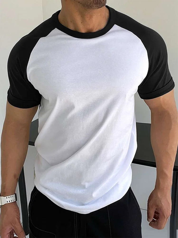 Summer Outdoor Sports Loose Comfortable Men's T-shirt Fitness Exercise Fashion Men's Short-sleeved Top Daily Street Men's T-shir