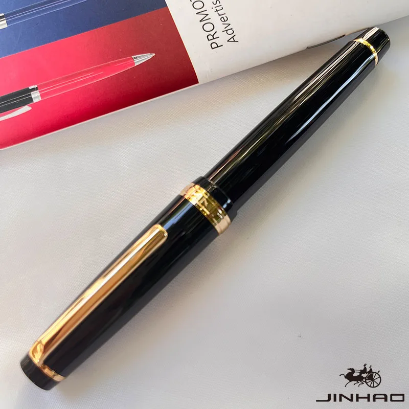 Jinhao 82-Füllfederhalter, goldener Clip, EF/F/M-Feder, Acryl-Tintenstift, luxuriöse Schreibstifte für Schreibwaren, Business, Büro, Schulbedarf – Detail 5