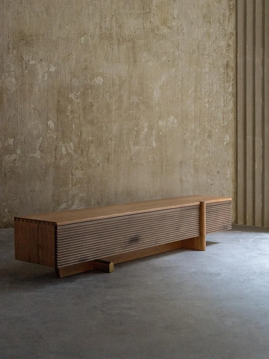 A50 Solid wood TV cabinet, log wabi wind furniture, log wind floor TV cabinet