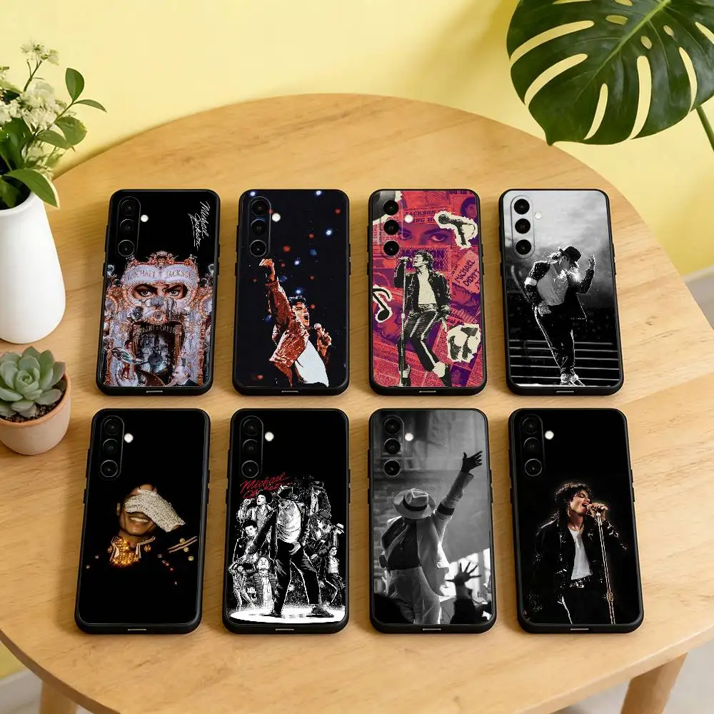 

M-Michael J-Jackson Phone Case For Samsung Galaxy A73,A72,A71,A70,A53,A52,A51,Others Soft Black Cover