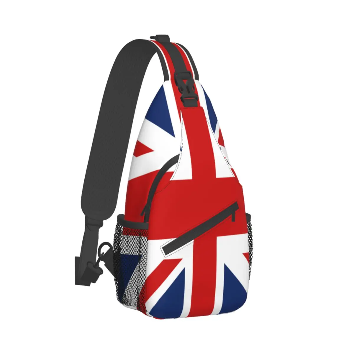 Men\'s Chest Bag UK British Flag Casual Waist Bag Small Short Trip Travel Carry Bag Shoulder Crossbody Bag