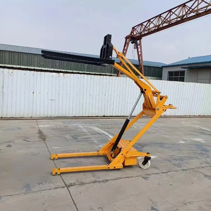 500kg Mini Stacker Electric Forklift Portable Forklifts Small Hand Push Forklift Electric Self Loading Forklifts with Battery