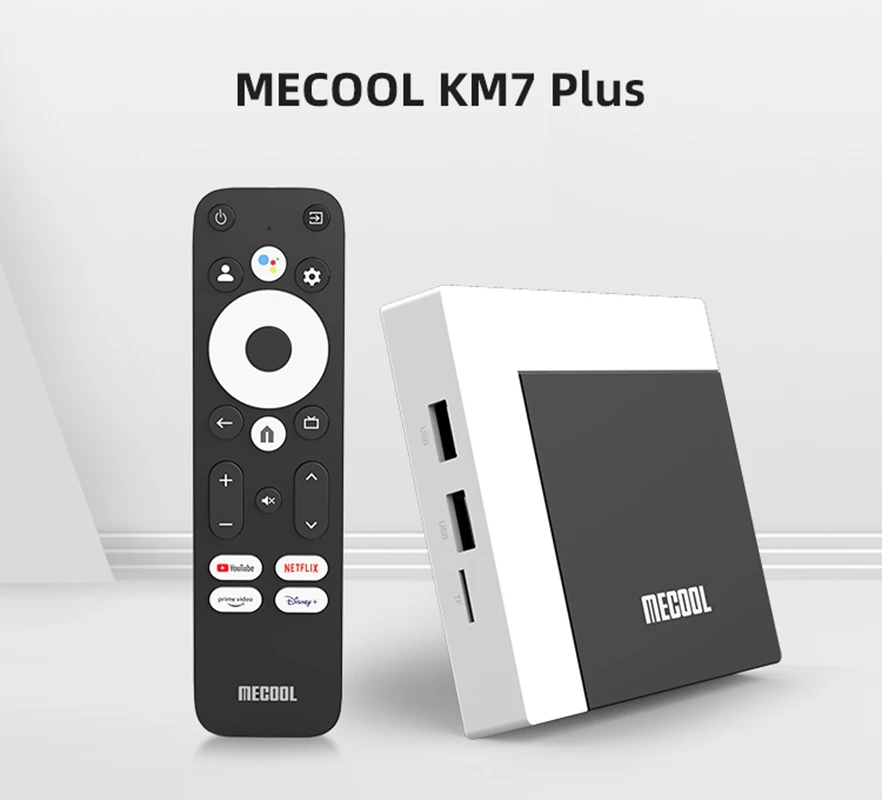 Mecool km7 PLUS กล่องสมาร์ททีวี ATV Android 11ได้รับการรับรองจาก Google 2GB 16GB 2.4G/5G WiFi BT5.0กล่องสมาร์ททีวี