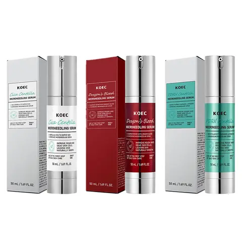 Centella Asiatica Microneedle Serum Deep Hydration Soothing Dragon Blood Serum Firm Brighten Repairing Facial Essence